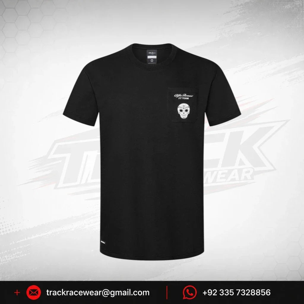 Alfa Romeo Racing F1 Men's Limited Edition Mexico GP Skull T-Shirt - Black/White