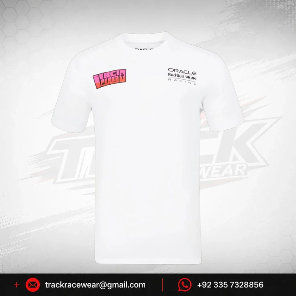 Red Bull Racing F1 Sergio "Checo" Perez Special Edition Mexico GP T-Shirt -White