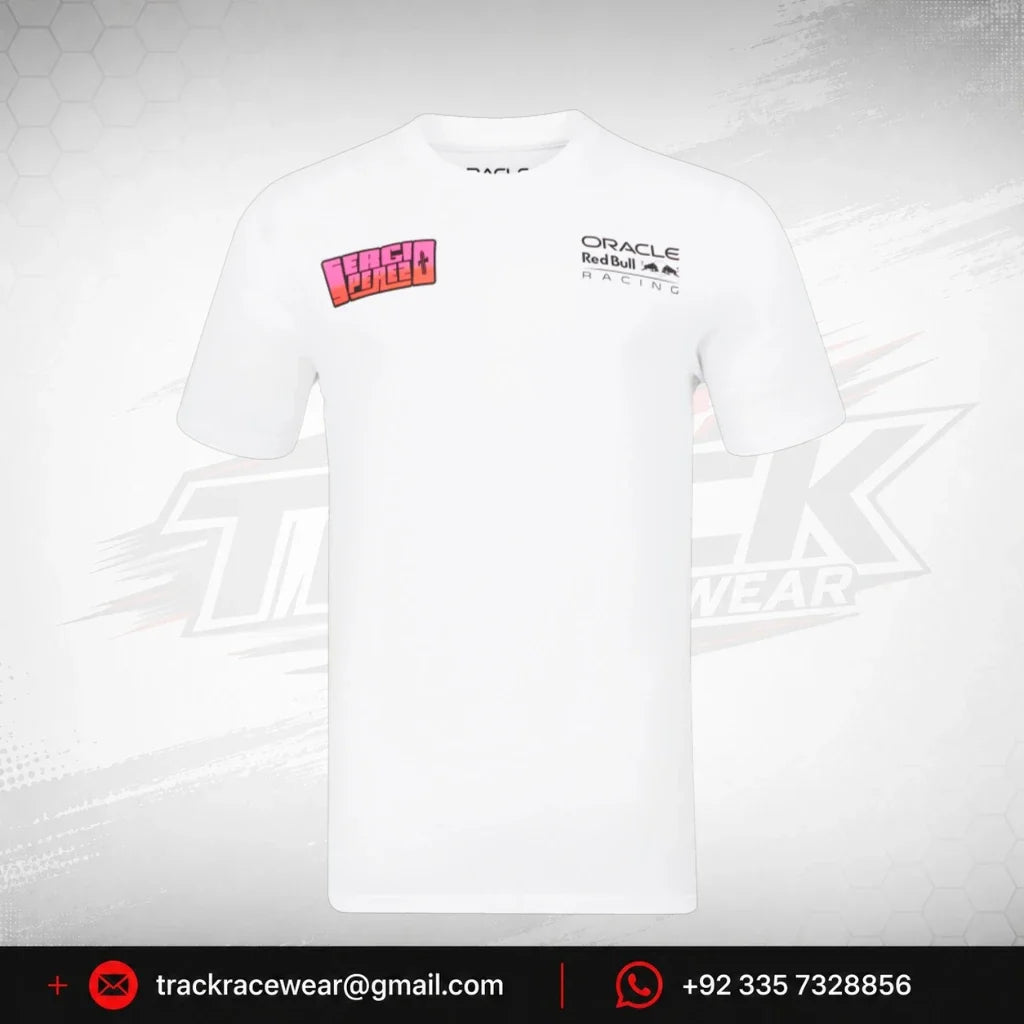 Red Bull Racing F1 Sergio "Checo" Perez Special Edition Mexico GP T-Shirt -White