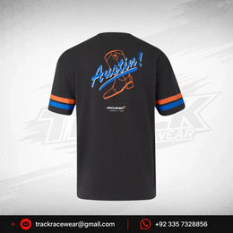 McLaren F1 USA Austin GP Stripe Sleeve T-Shirt - White/Phantom