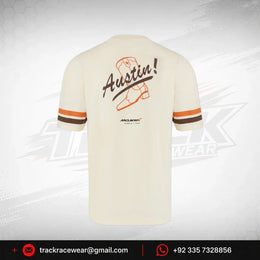 McLaren F1 USA Austin GP Stripe Sleeve T-Shirt - White/Phantom