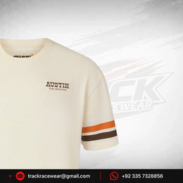 McLaren F1 USA Austin GP Stripe Sleeve T-Shirt - White/Phantom
