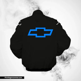 Chevy Racing Jacket Black Track Inspired Design