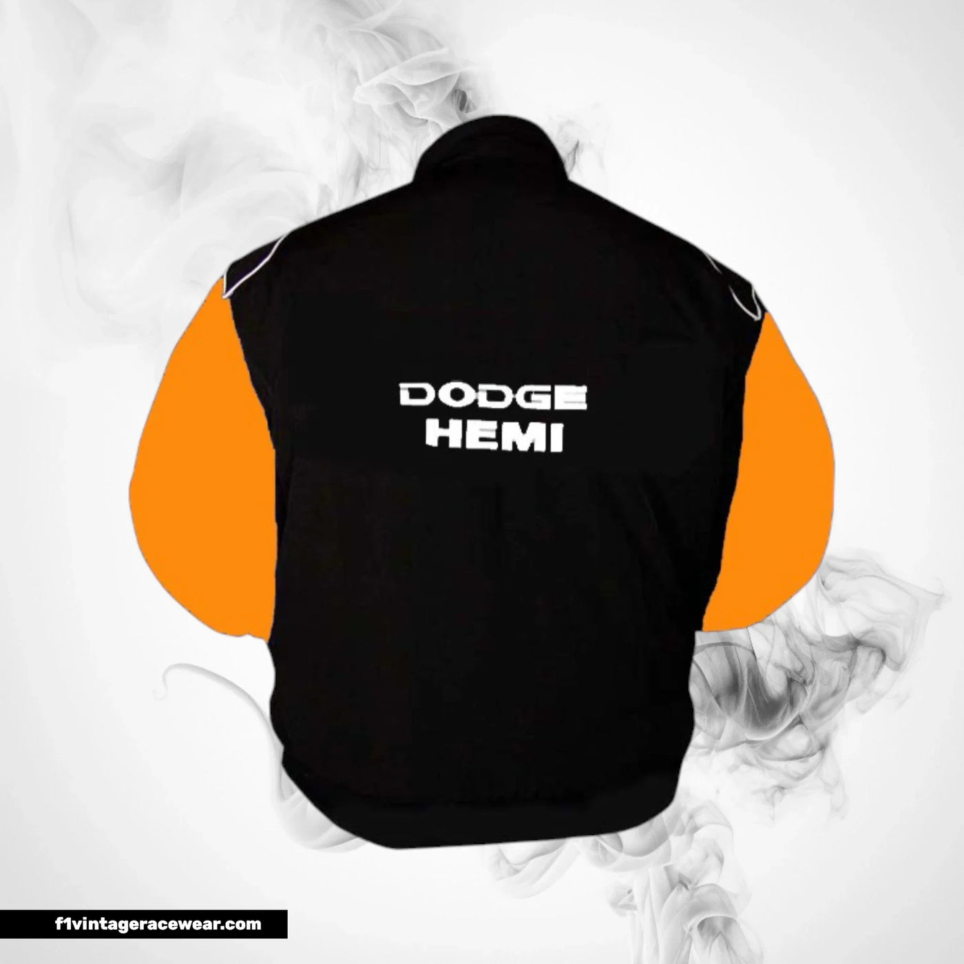 Dodge Hemi F1 Inspired Jacket Black Orange Racing Style