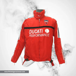 Ducati Corse MotoGP Inspired Jacket Red Black Trim Racing Jacket