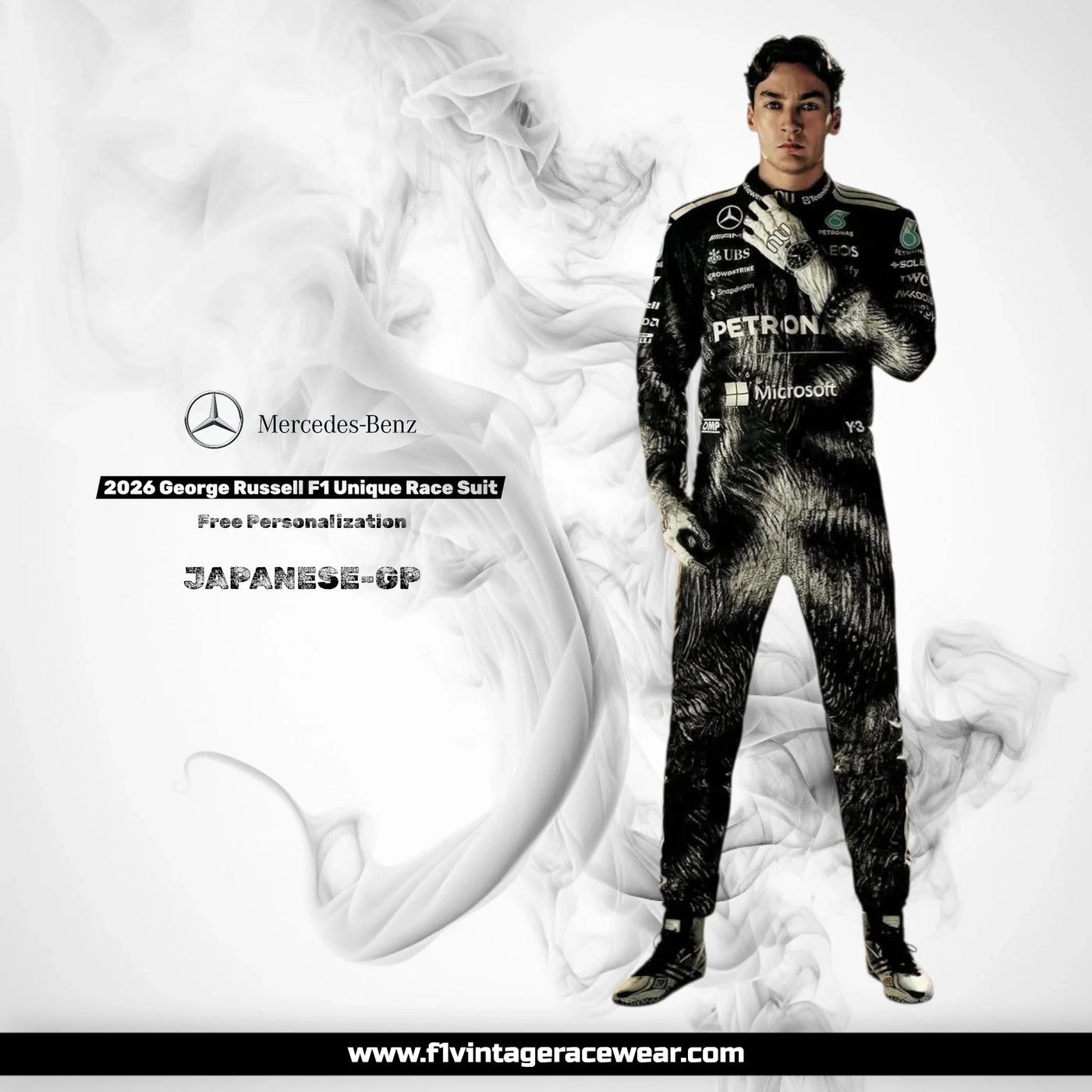 George Russell 2026 F1 Unique Suit – Japanese GP Special Design