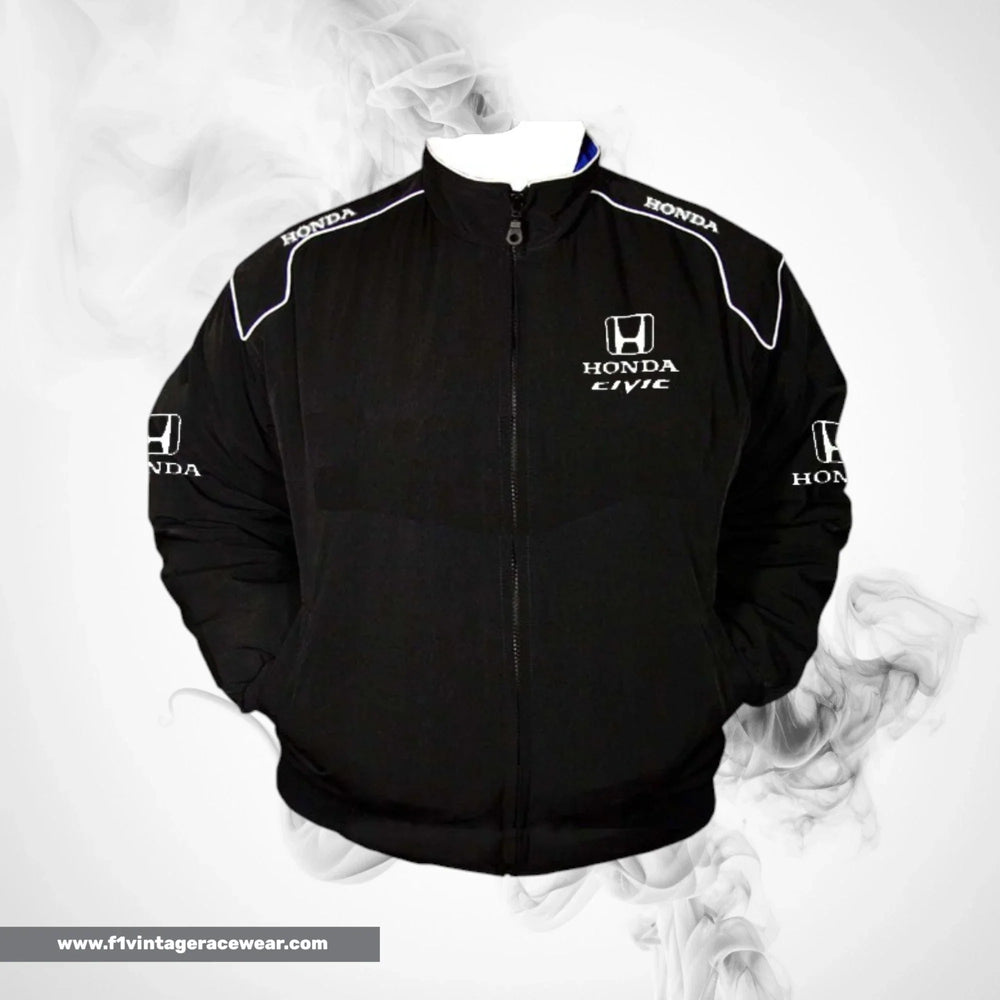 Honda Civic Motorsport Jacket Black Racing Wear
