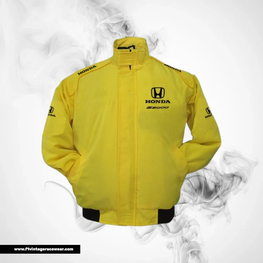 Honda S2000 JDM Inspired Jacket Yellow Racing Style