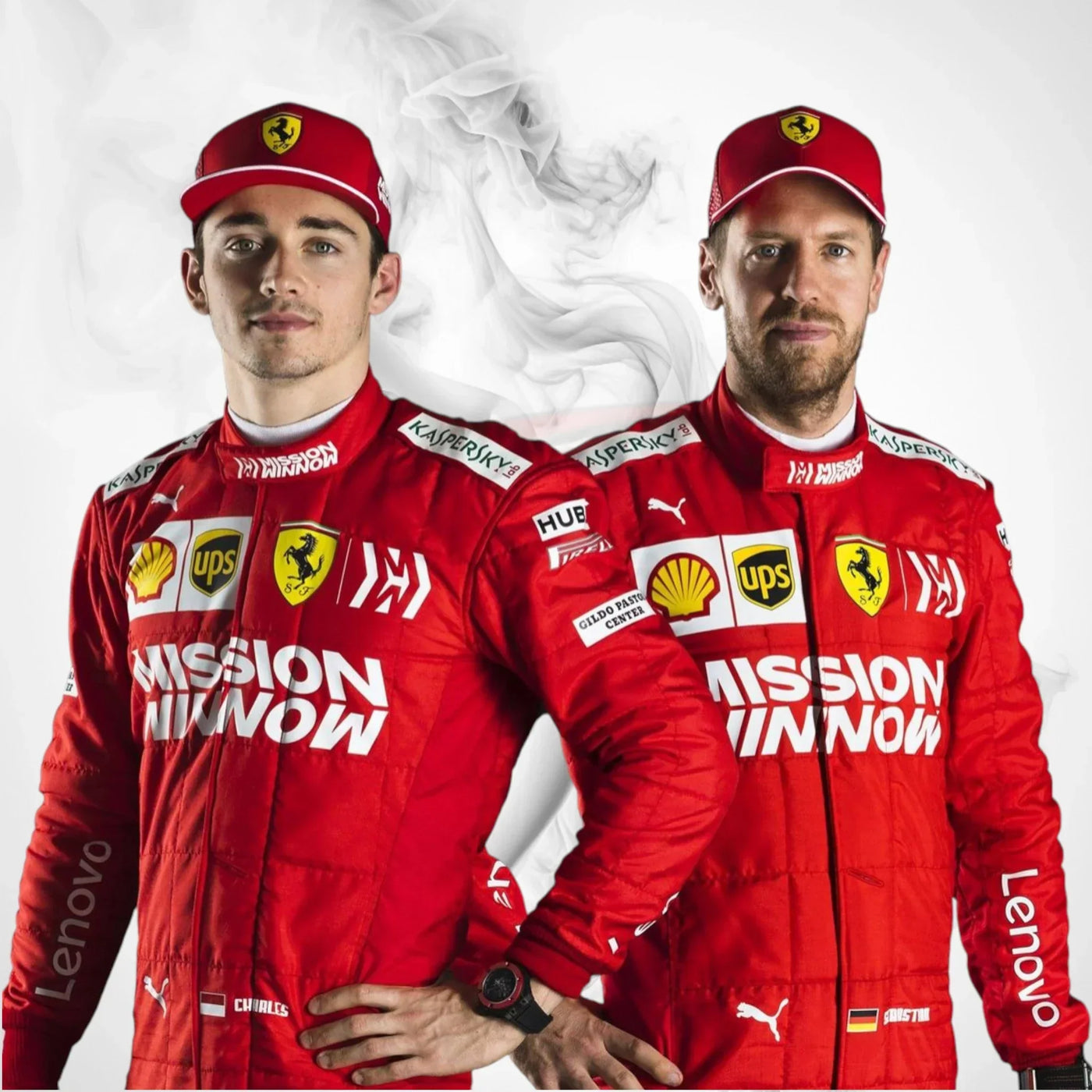 Sebastian Vettle 2019 Ferrari Mission Winnow F1 Suit