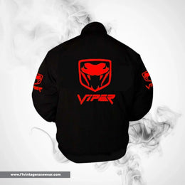 Dodge Viper Fangs F1 Inspired Jacket Black Red Racing Style