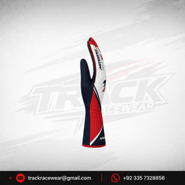 Arrow Lite Team Kart Racing Gloves Red White Navy