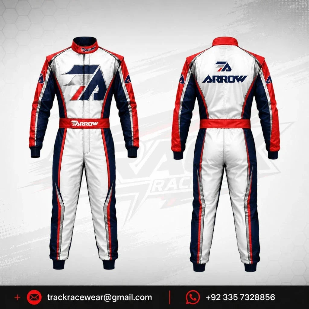 Arrow Lite Team Racing Suit Red White Navy