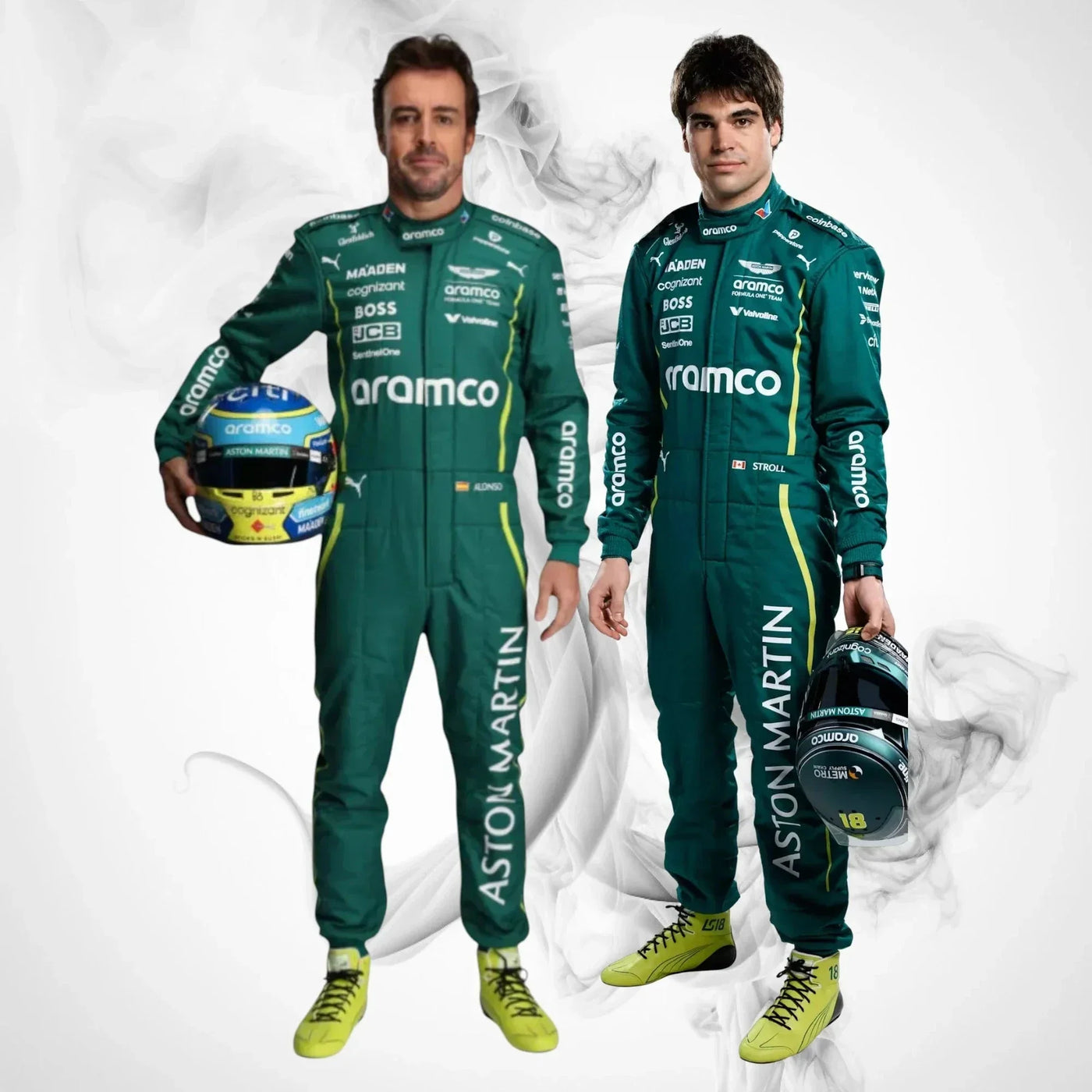 Aston Martin 2025 F1 Racing Team Suit | Fernando Alonso, Lance Stroll