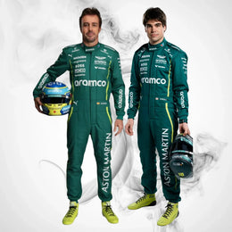 Aston Martin 2025 F1 Racing Team Suit | Fernando Alonso, Lance Stroll