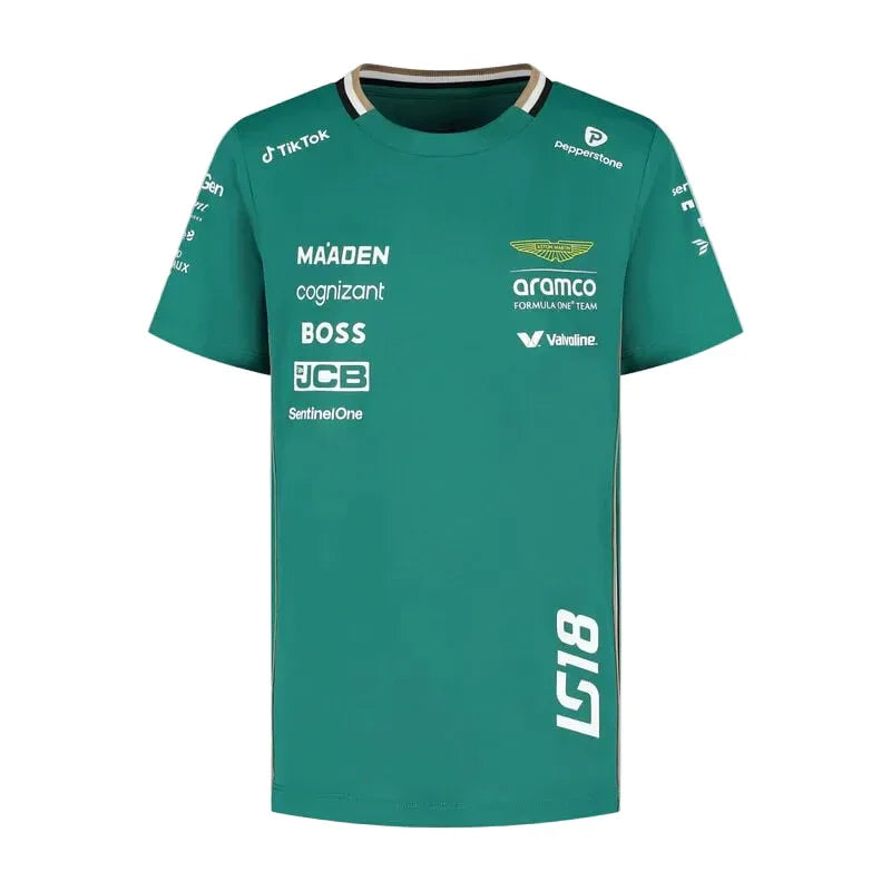 Aston Martin F1 Team Kids 2025 Lance Stroll Driver T-shirt
