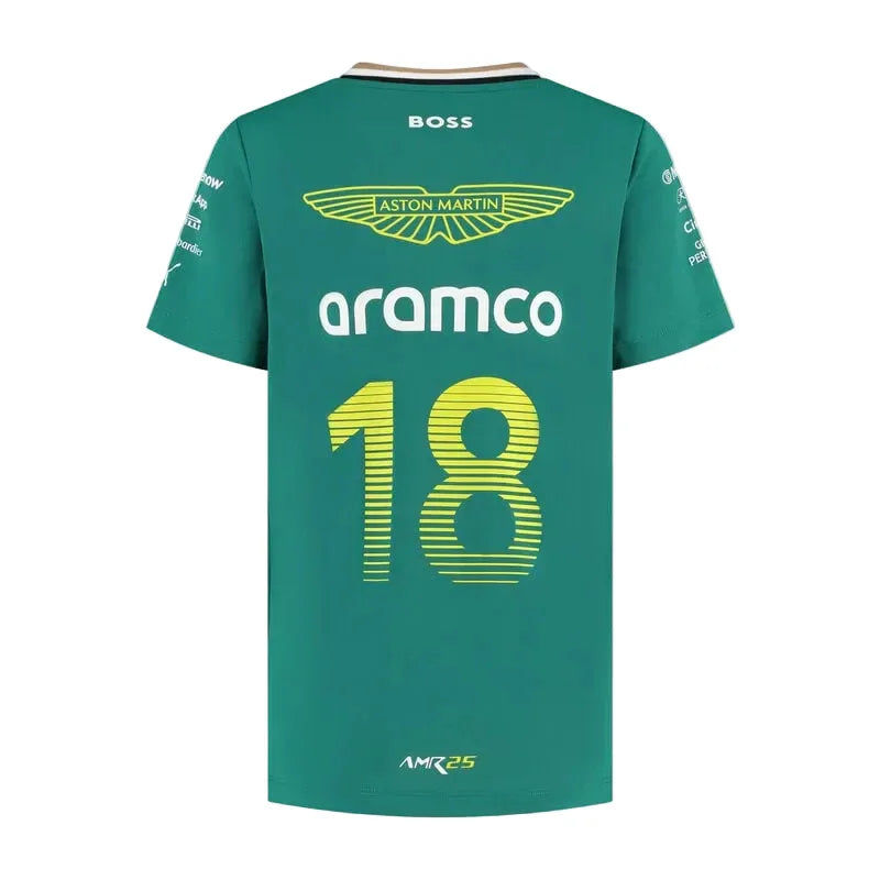 Aston Martin F1 Team Kids 2025 Lance Stroll Driver T-shirt