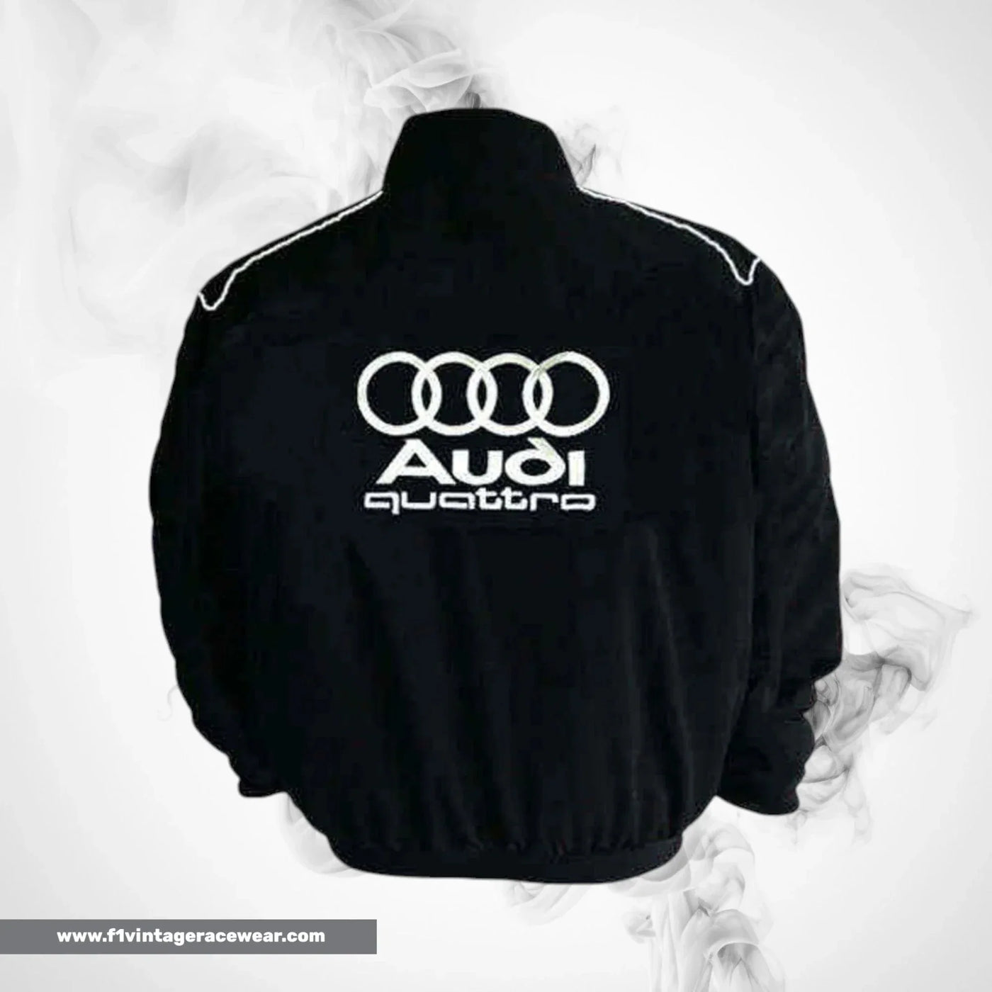 Audi Quattro Racing Jacket Black Motorsport Style