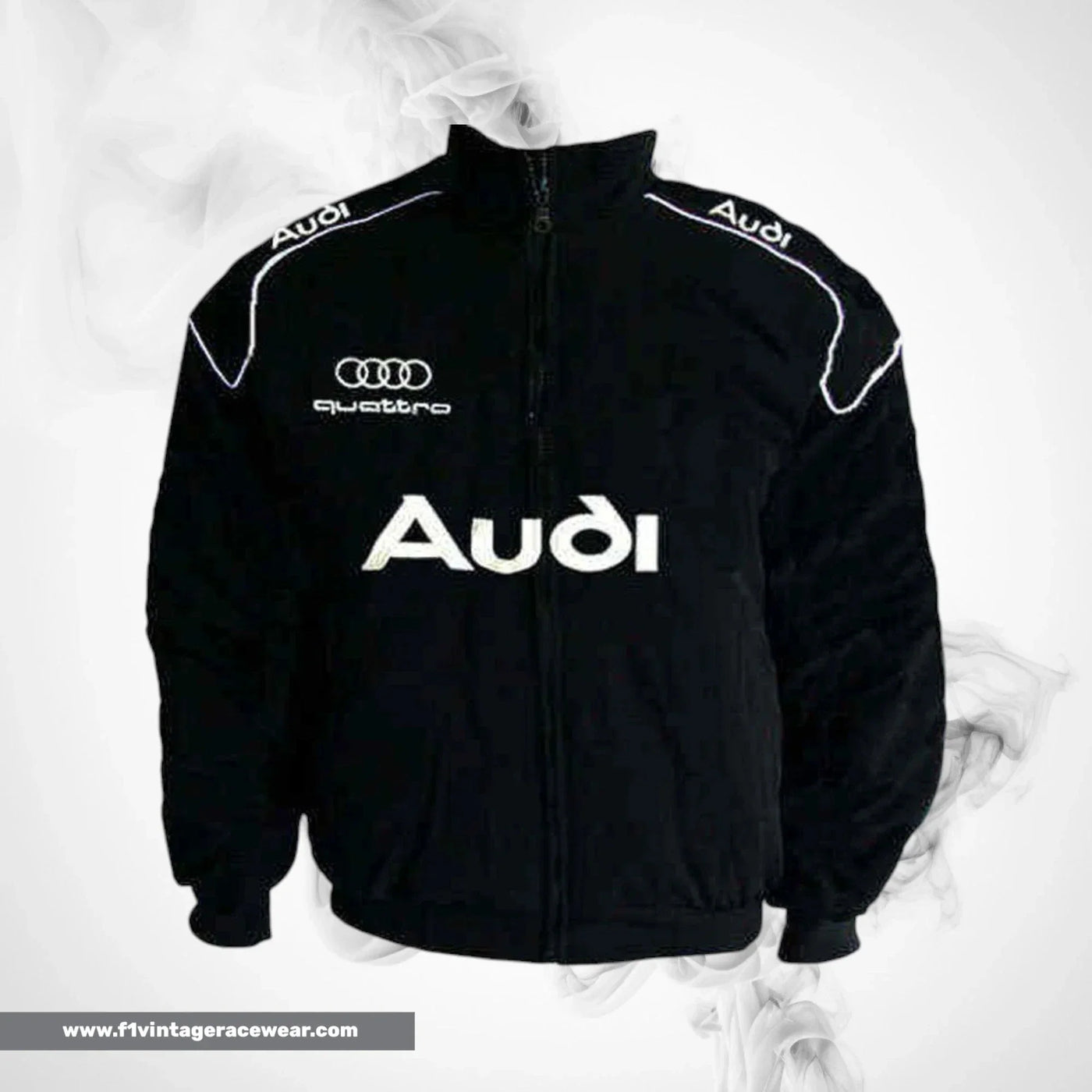 Audi Quattro Racing Jacket Black Motorsport Style