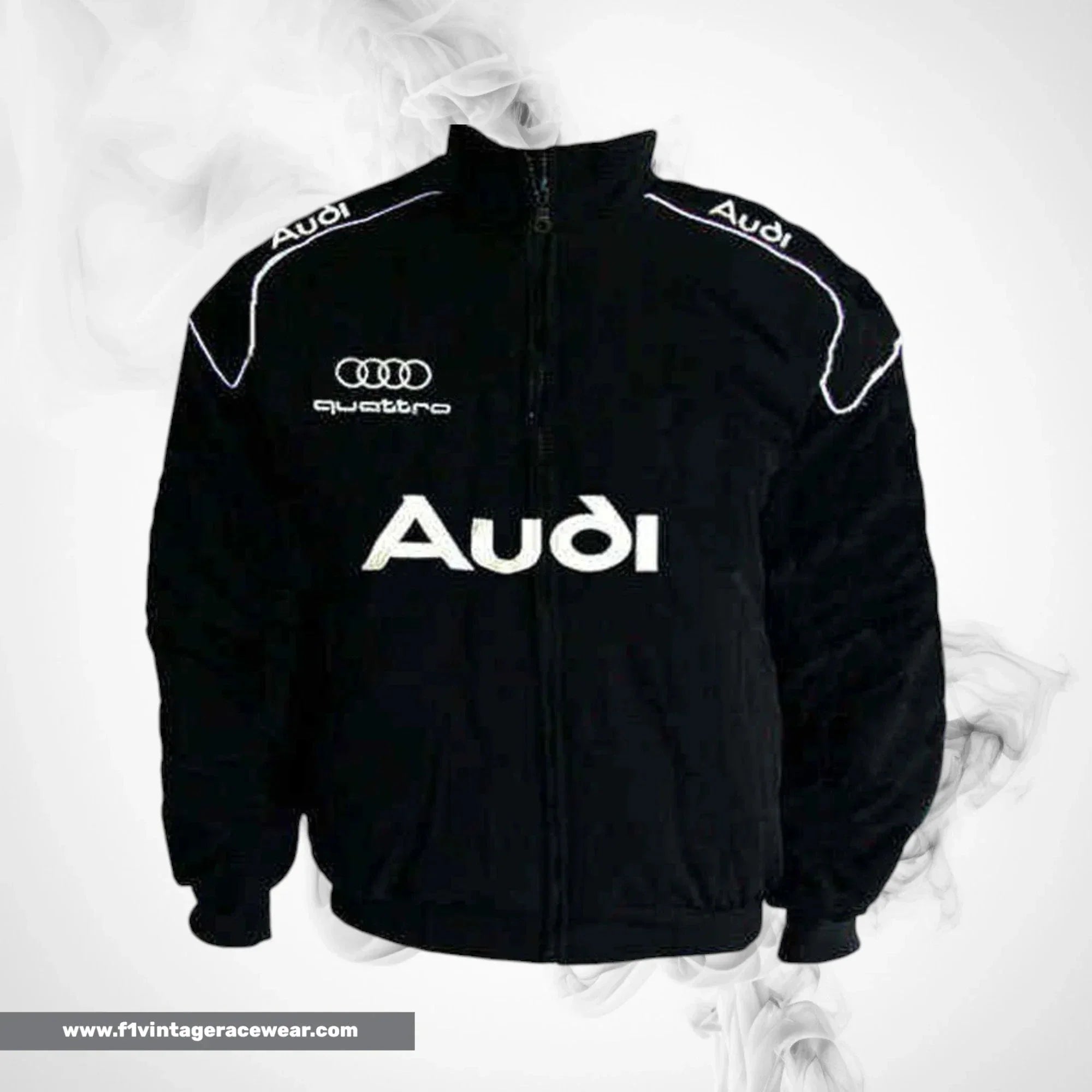 Audi Quattro Racing Jacket Black Motorsport Style