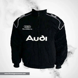 Audi Quattro Racing Jacket Black Motorsport Style