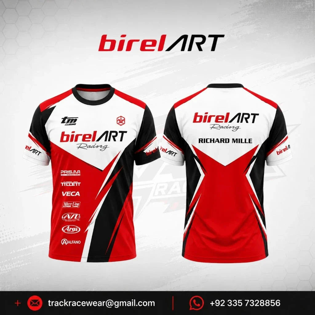 Birel ART Racing Team T-Shirt Red White Black
