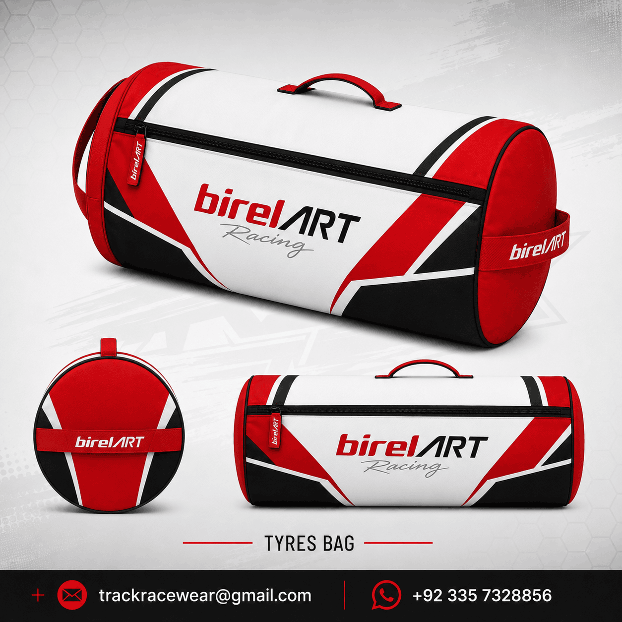 Birel ART Racing Tyre Bag Red White Black