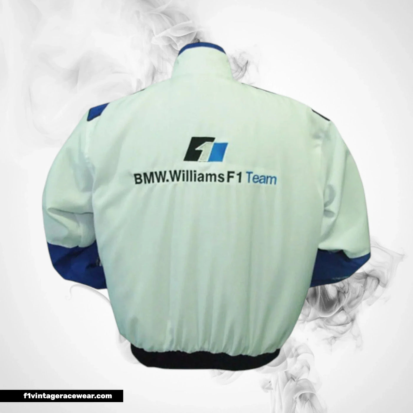 BMW RBS F1 Racing Jacket White and Royal Blue Motorsport Style