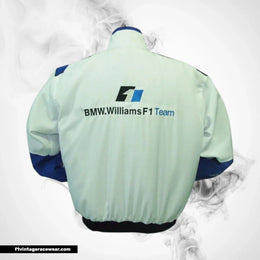 BMW RBS F1 Racing Jacket White and Royal Blue Motorsport Style