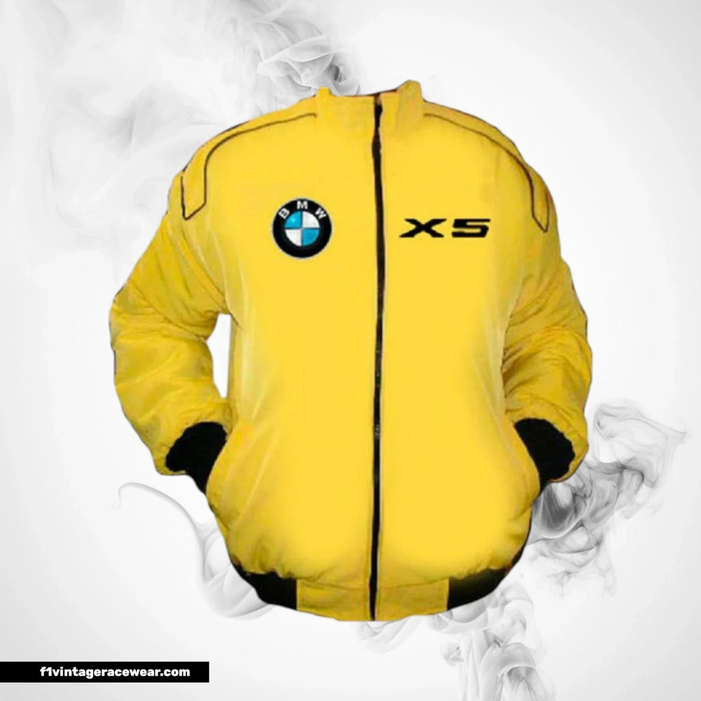 BMW X5 Racing Jacket Yellow Motorsport Style