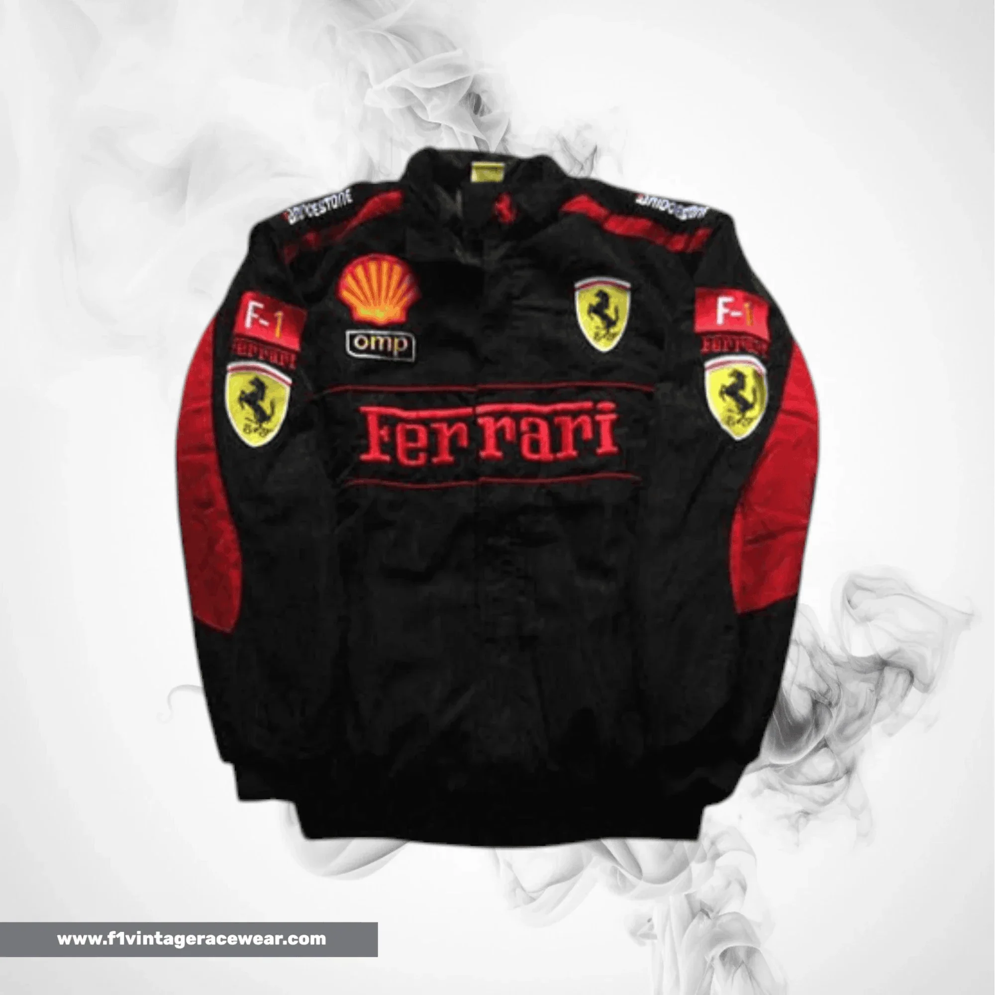 Buy Ferrari F1 Team Jacket Black with Red Trim Online