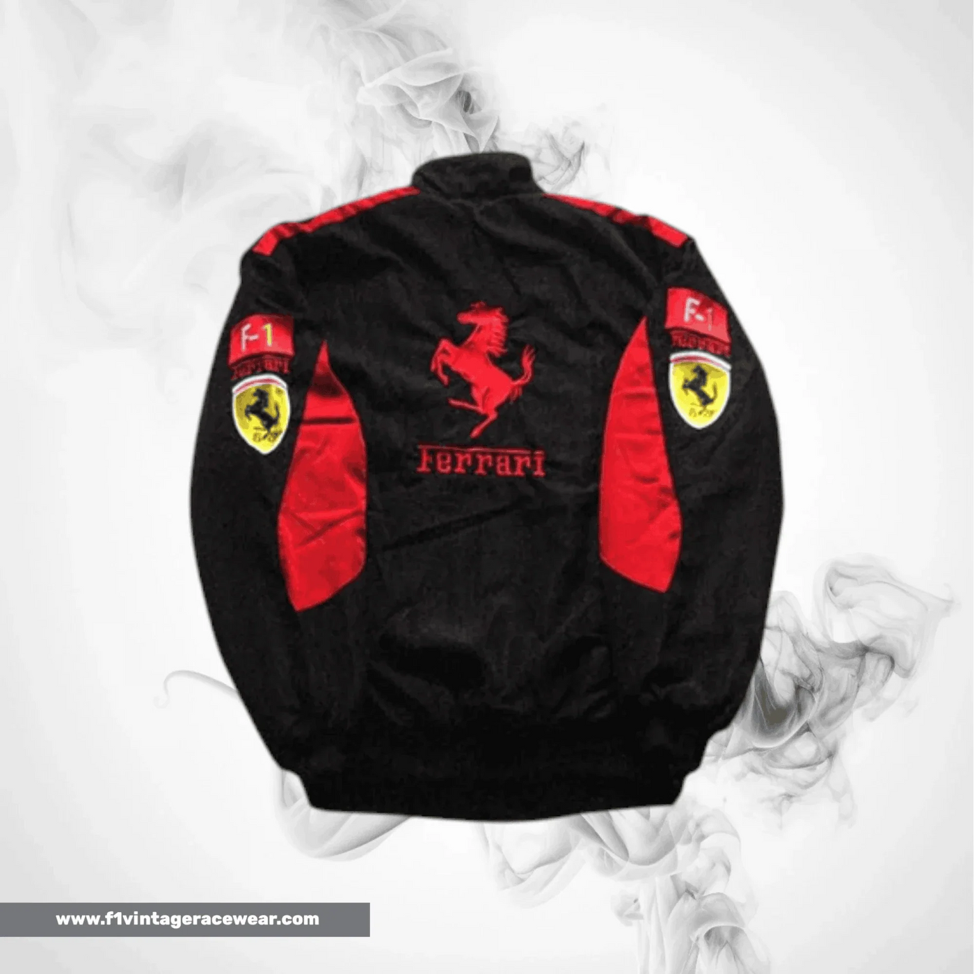 Buy Ferrari F1 Team Jacket Black with Red Trim Online