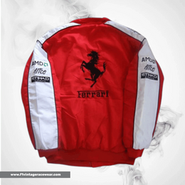 Buy Ferrari Team Jacket Red White Online