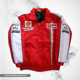 Buy Ferrari Team Jacket Red White Online