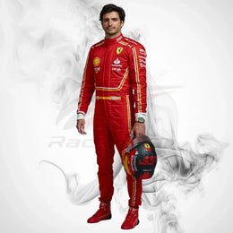 Carlos Sainz 2024 Ferrari F1 Race Suit Replica
