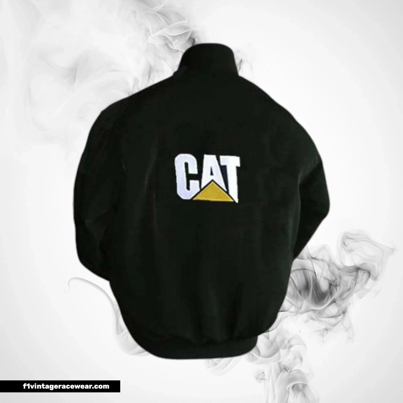 CAT Racing Jacket Black Heavy Duty Motorsport Style