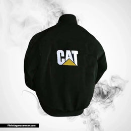 CAT Racing Jacket Black Heavy Duty Motorsport Style