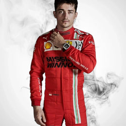 Charles Leclerc 2021 Ferrari Mission Winnow F1 Suit