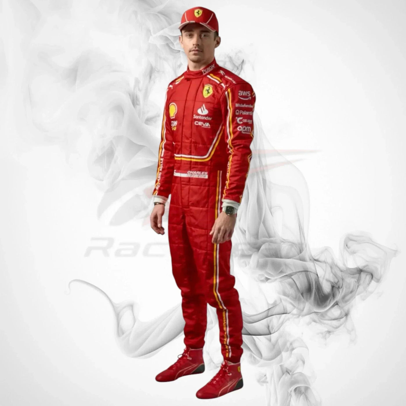 Charles Leclerc 2024 Ferrari F1 Race Suit Replica