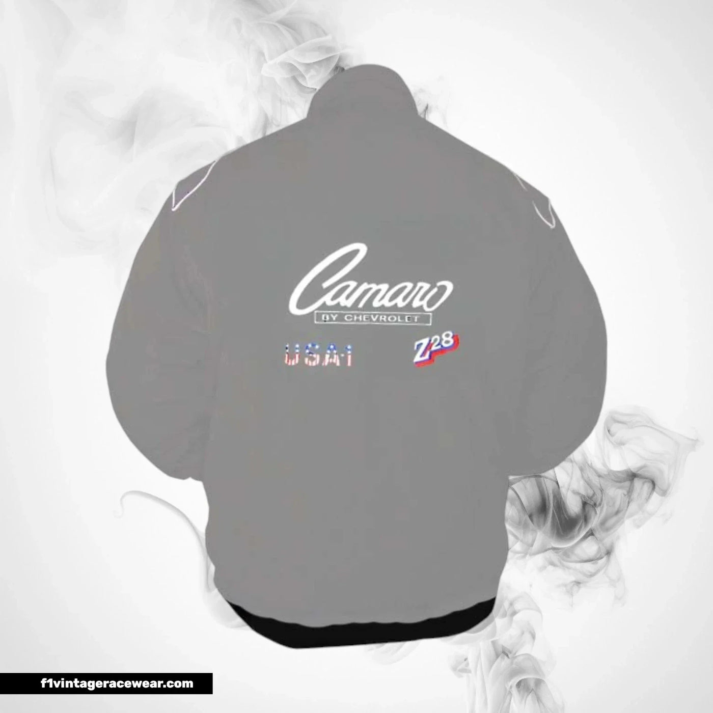 Chevrolet Camaro Racing Jacket Gray Motorsport Style