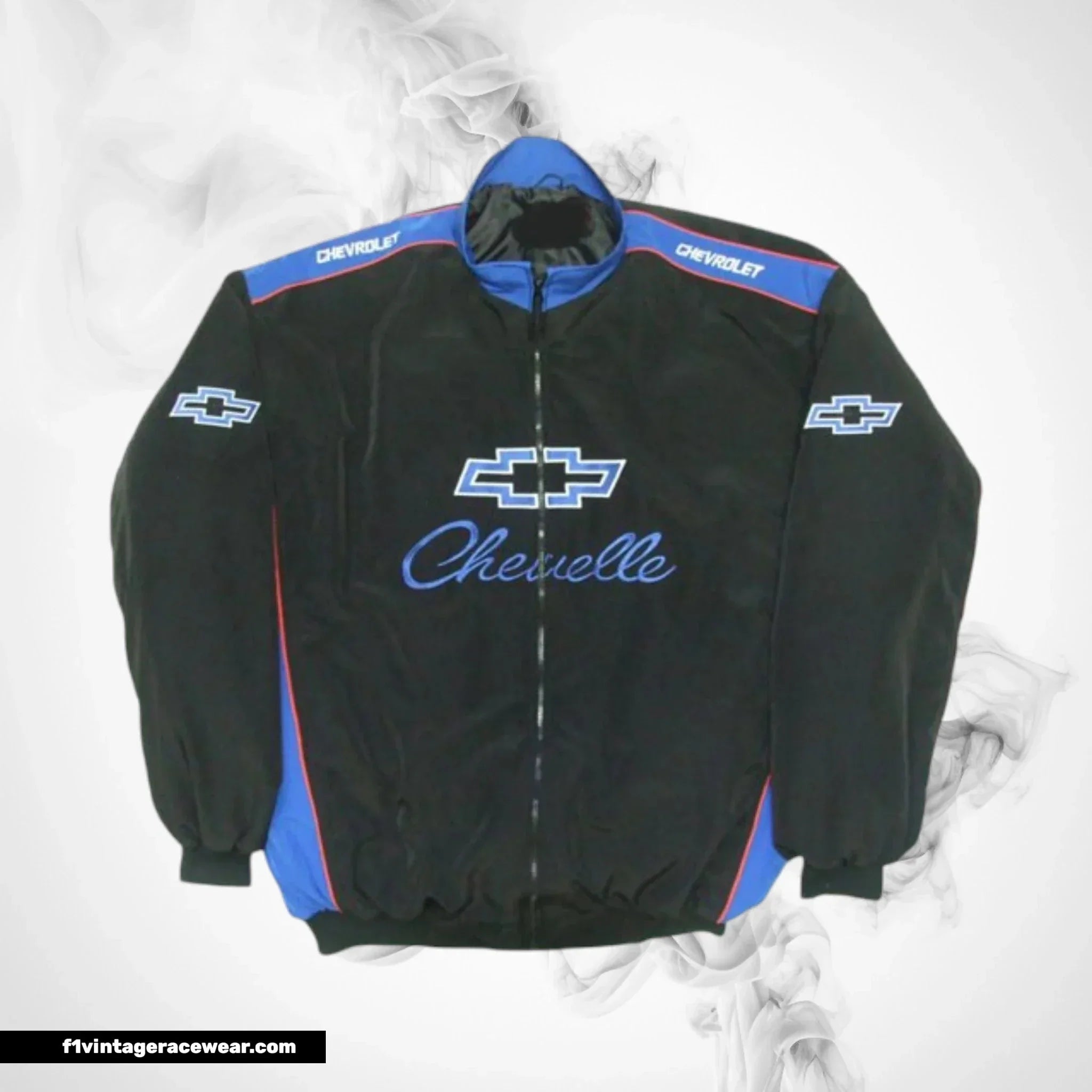Chevrolet Chevelle Motorsport Jacket Black Blue Racing Wear