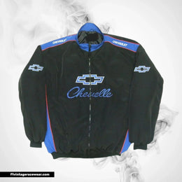 Chevrolet Chevelle Motorsport Jacket Black Blue Racing Wear