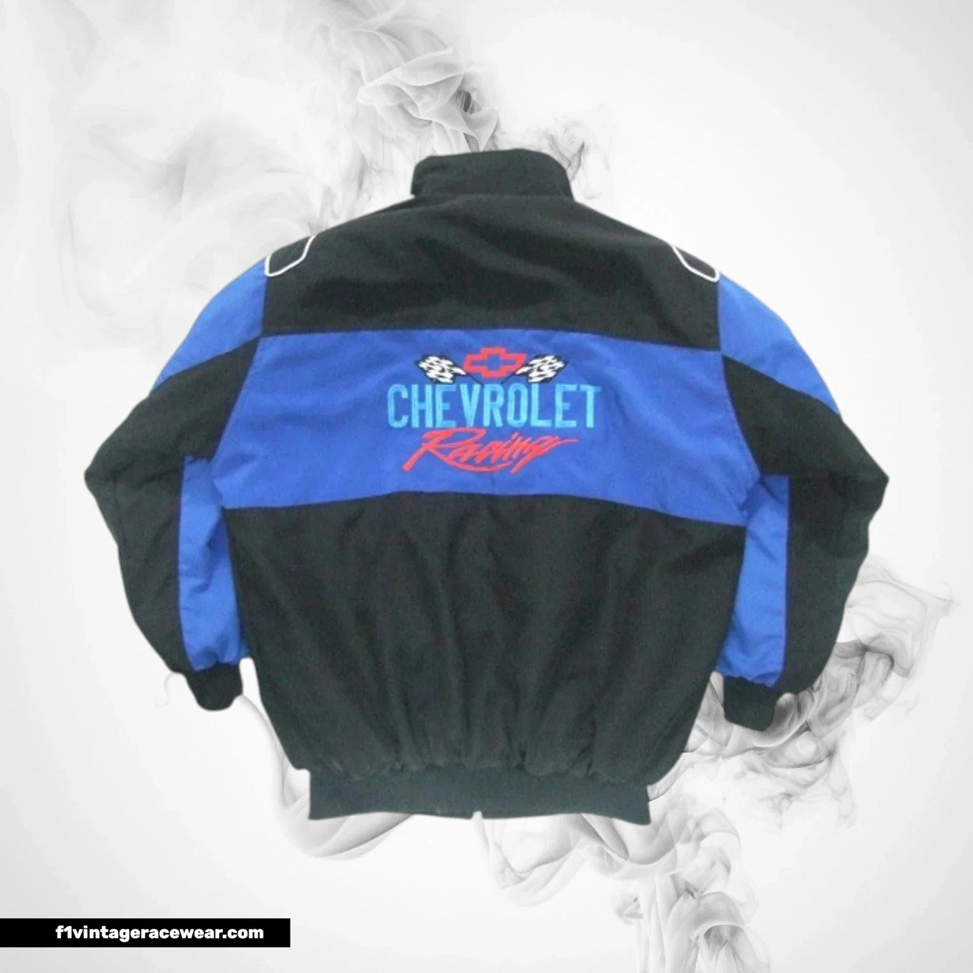 Chevrolet Racing Jacket Black Blue Vintage Muscle Style