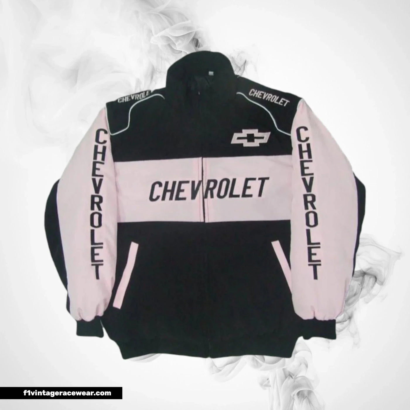 Chevrolet Racing Jacket Black Pink Track Inspired Design