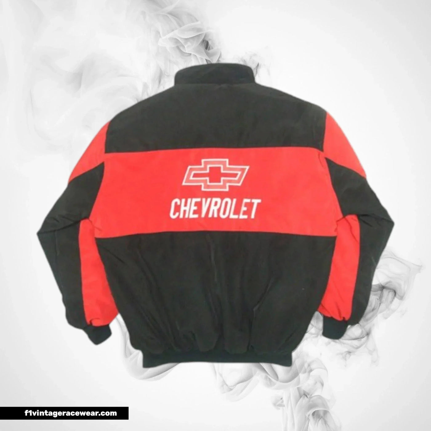 Chevrolet Racing Jacket Black Red Vintage Muscle Style