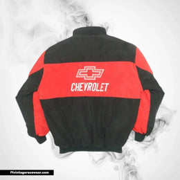 Chevrolet Racing Jacket Black Red Vintage Muscle Style