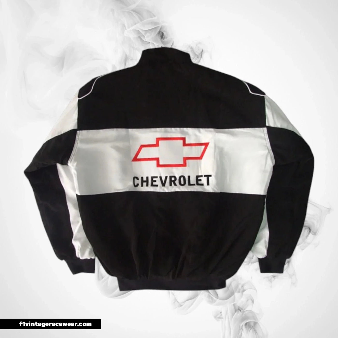 Chevrolet Racing Jacket Black White Vintage Muscle Style