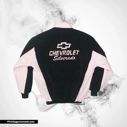 Chevrolet Silverado Jacket Black Pink Vintage Truck Style