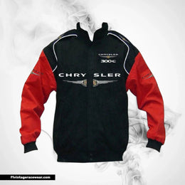 Chrysler 300C Racing Jacket Black Red Vintage Style