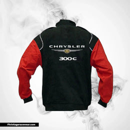 Chrysler 300C Racing Jacket Black Red Vintage Style
