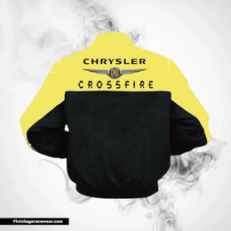 Chrysler Crossfire Racing Jacket Yellow Black Vintage Style